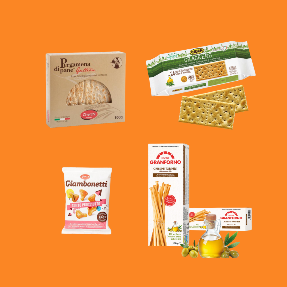 Bread, Breadsticks, Crackers & Chips