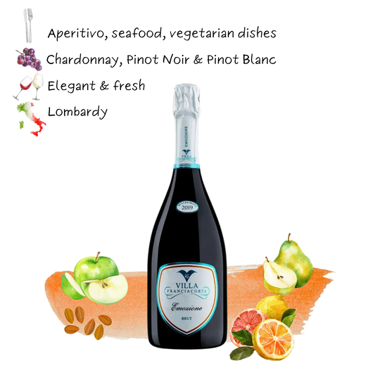 2019 Villa Franciacorta EMOZIONE Franciacorta D.O.C.G. Brut Organic