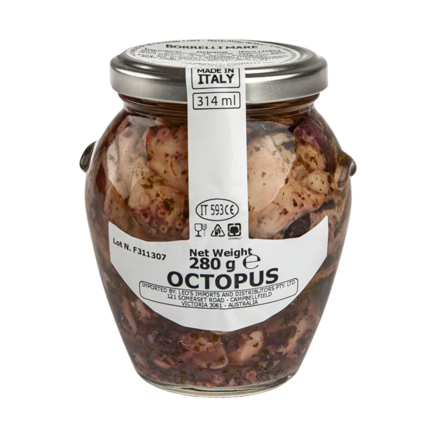 Borrelli Mare Marinated Octopus 280g