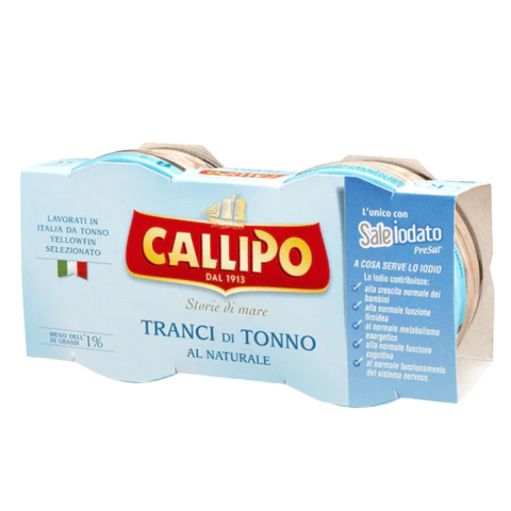 Callipo Tuna "al Naturale" in Brine 2 × 160g