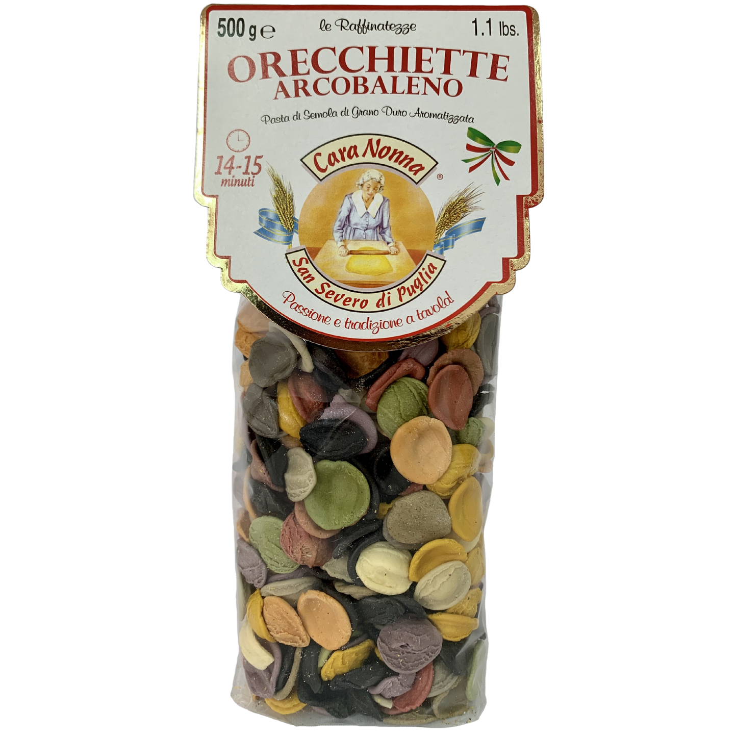Cara Nonna Orecchiette Arcobaleno 500g