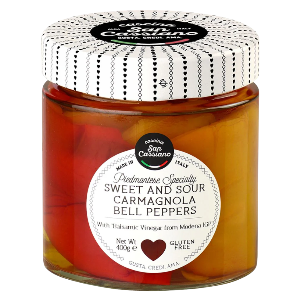 Cascina San Cassiano Peperoni di Carmagnola - Sweet and Sour Bell Peppers 400g