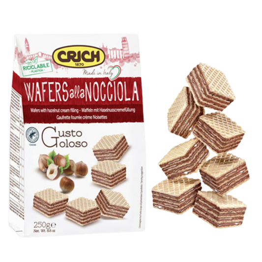 Crich Hazelnut Wafers 250g