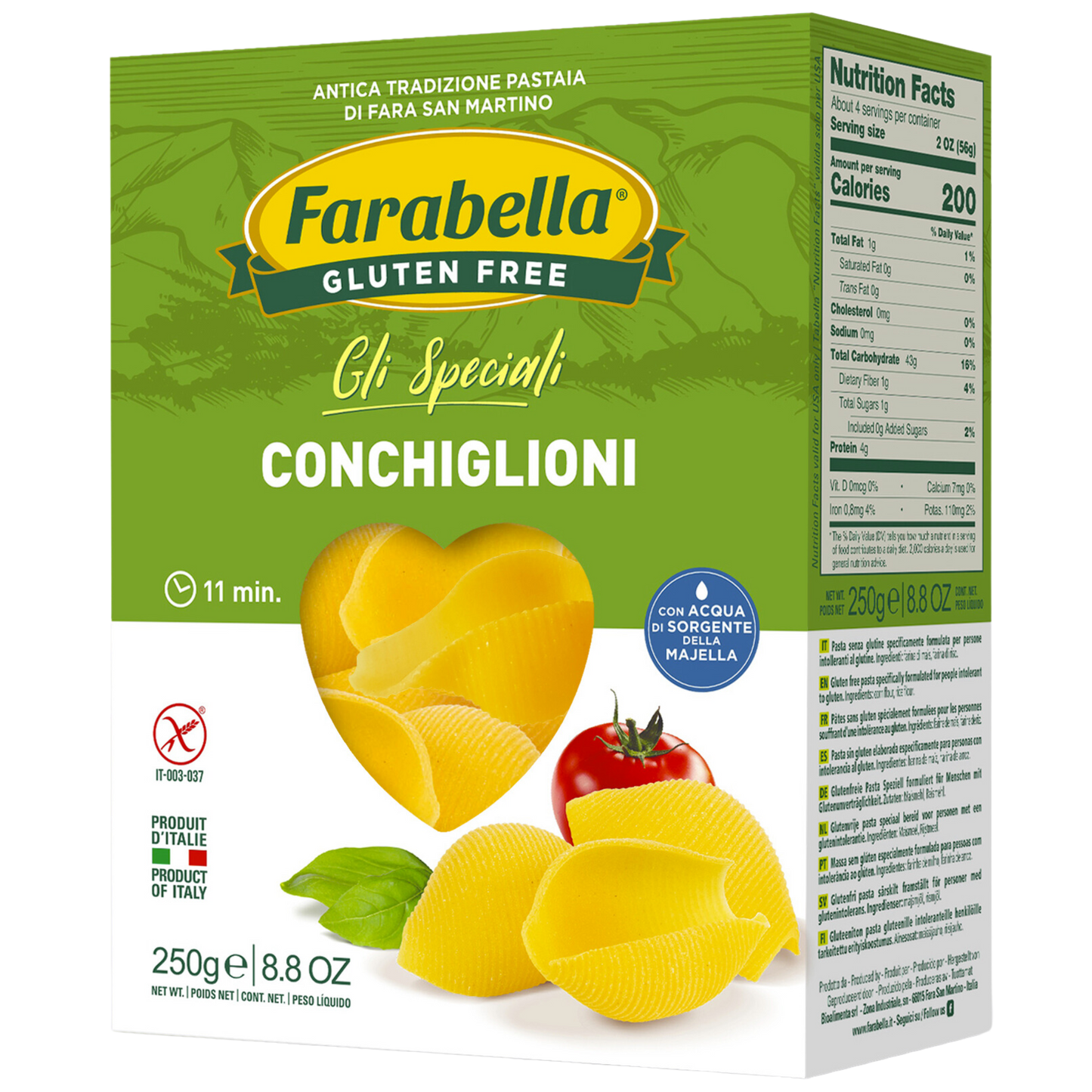 Farabella Gluten Free Conchiglioni 250g