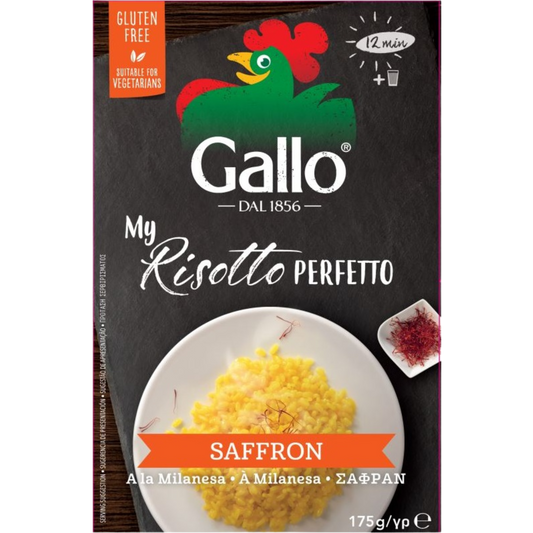 Gallo My Risotto Perfetto Saffron 175g (Clearance - BB 20/09/2025)