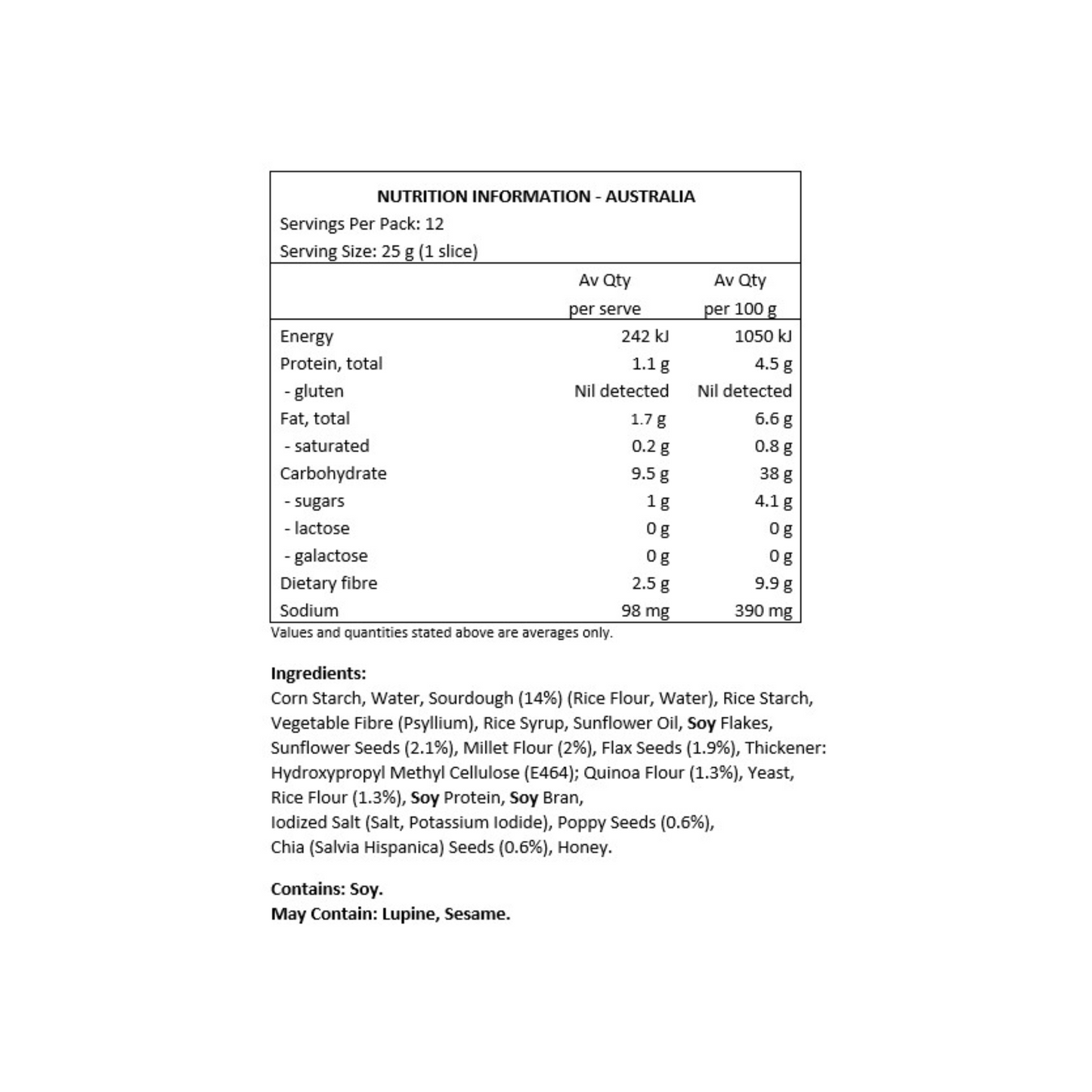 Schar Gluten Free Pane ai Cereali - Multigrain Sourdough Bread 300g (Clearance - BB 8/07/2024)