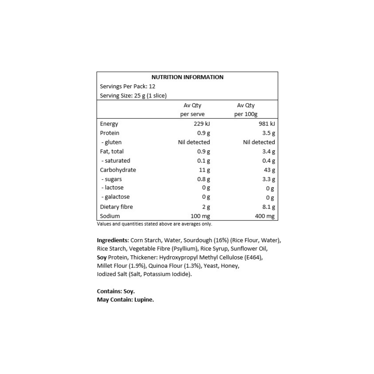 Schar Gluten Free Pane Classico - White Sourdough Bread 300g