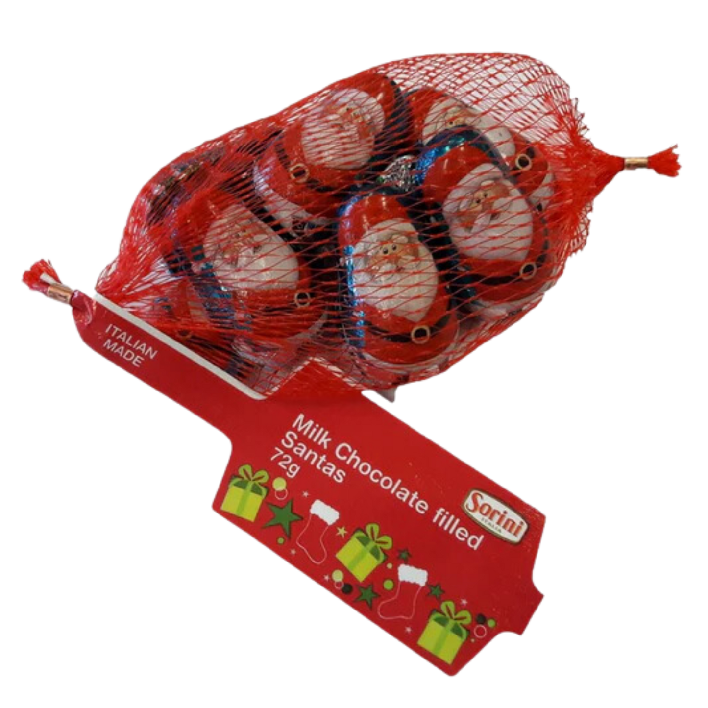Sorini Chocolate Cream Filled Santas Net 72g