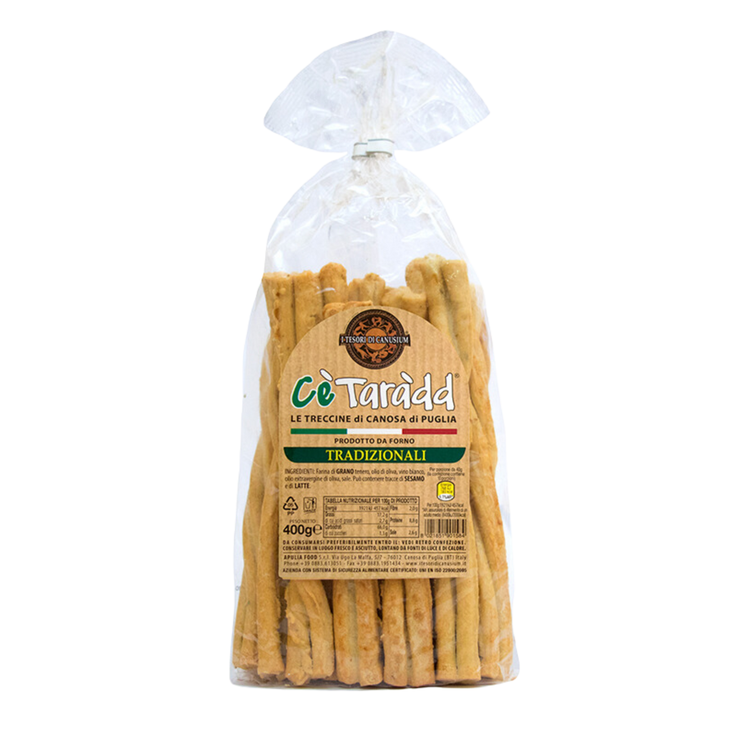 I Tesori di Canusium Treccine Breadsticks Traditional 400g