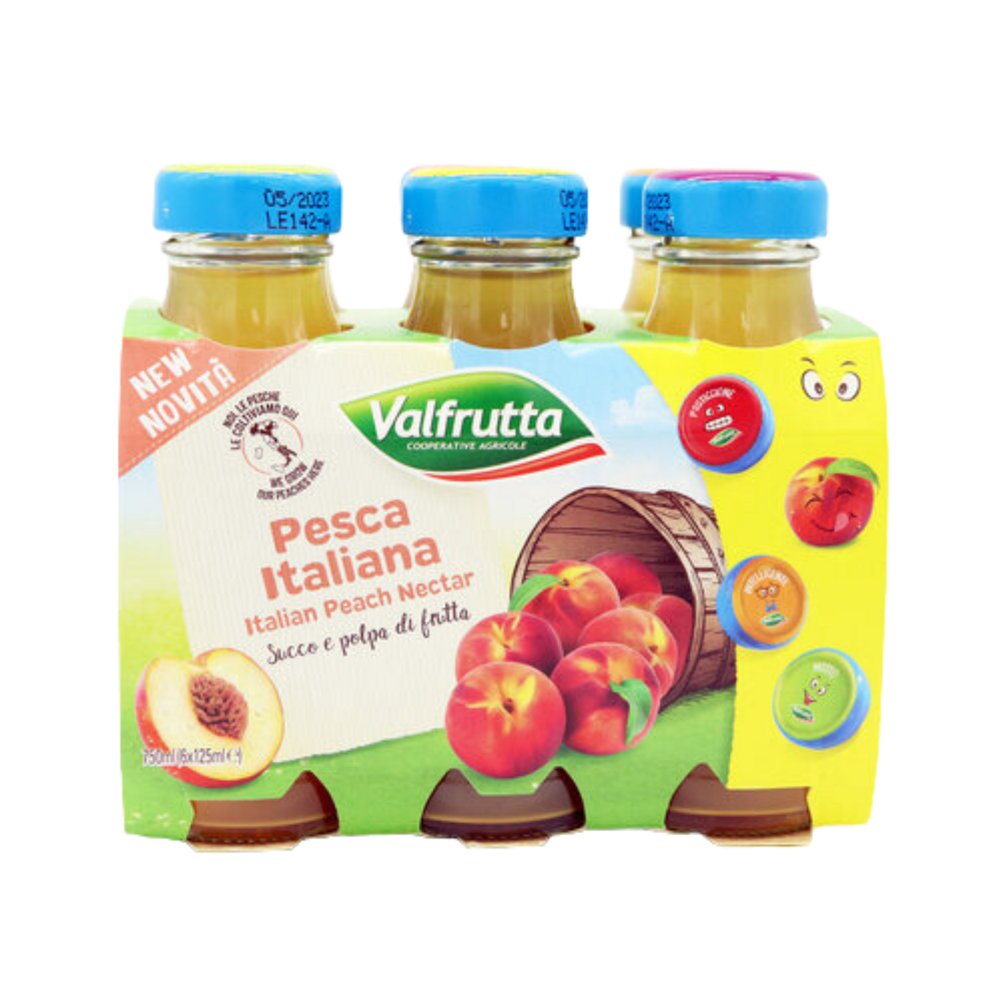 Valfrutta Peach Nectar 6x125ml