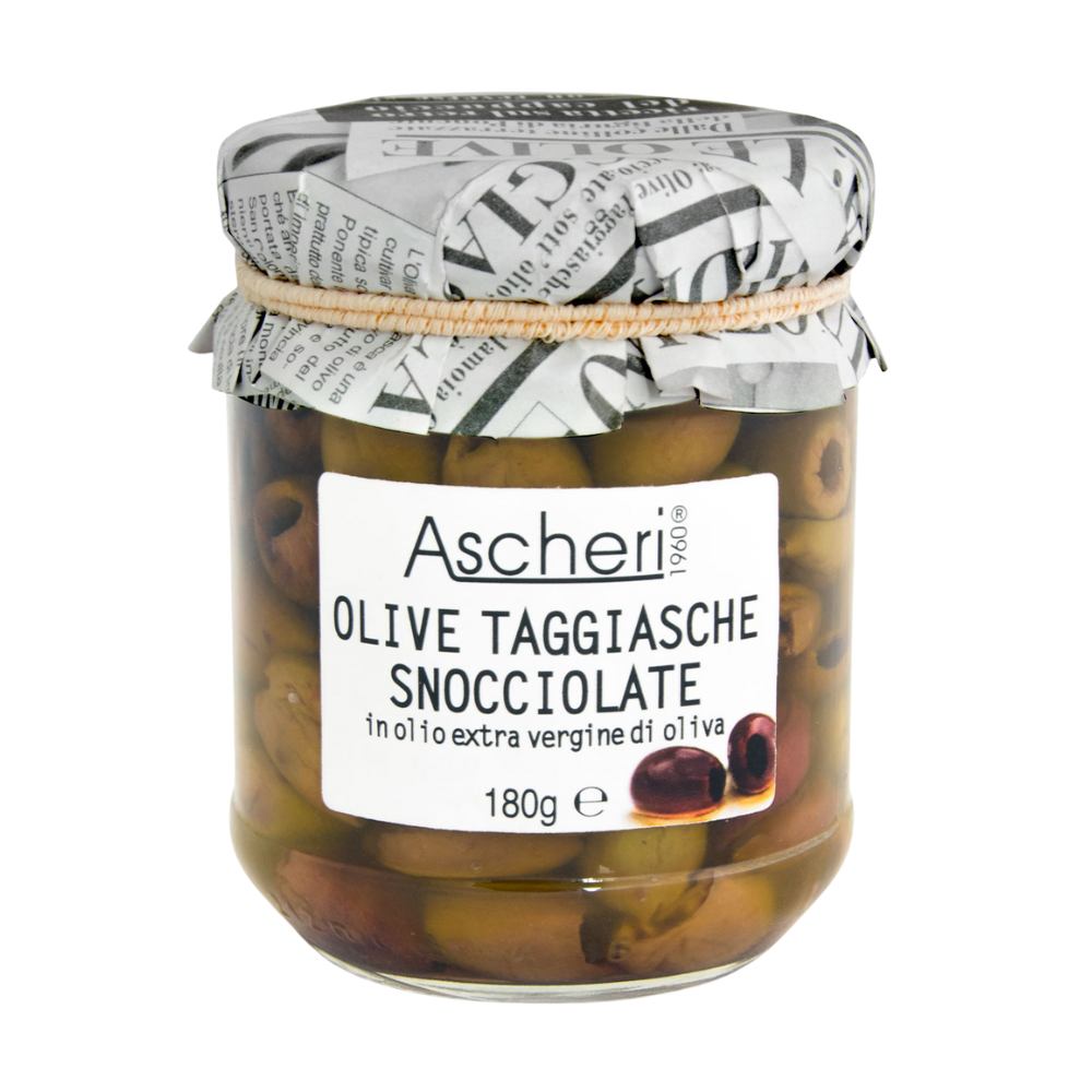 Ascheri Pitted Taggiasca Olives 110g