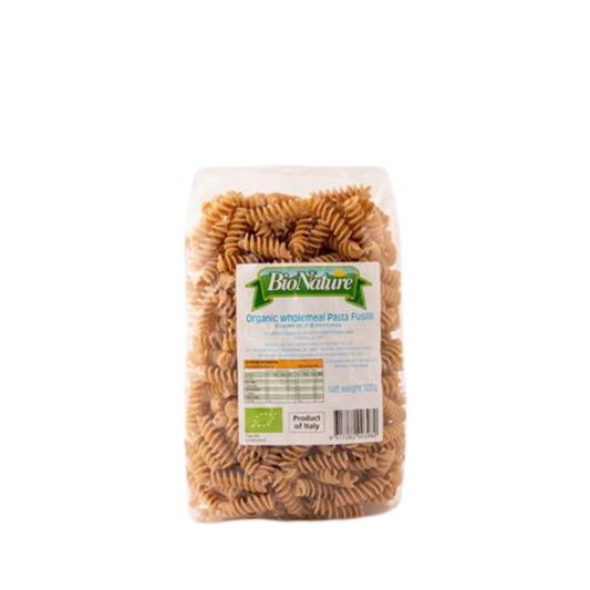 Bionature Wholemeal Organic Fusilli 500g