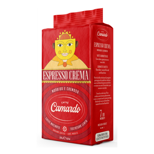 Caffè Camardo Espresso Crema Red Ground Coffee 250g