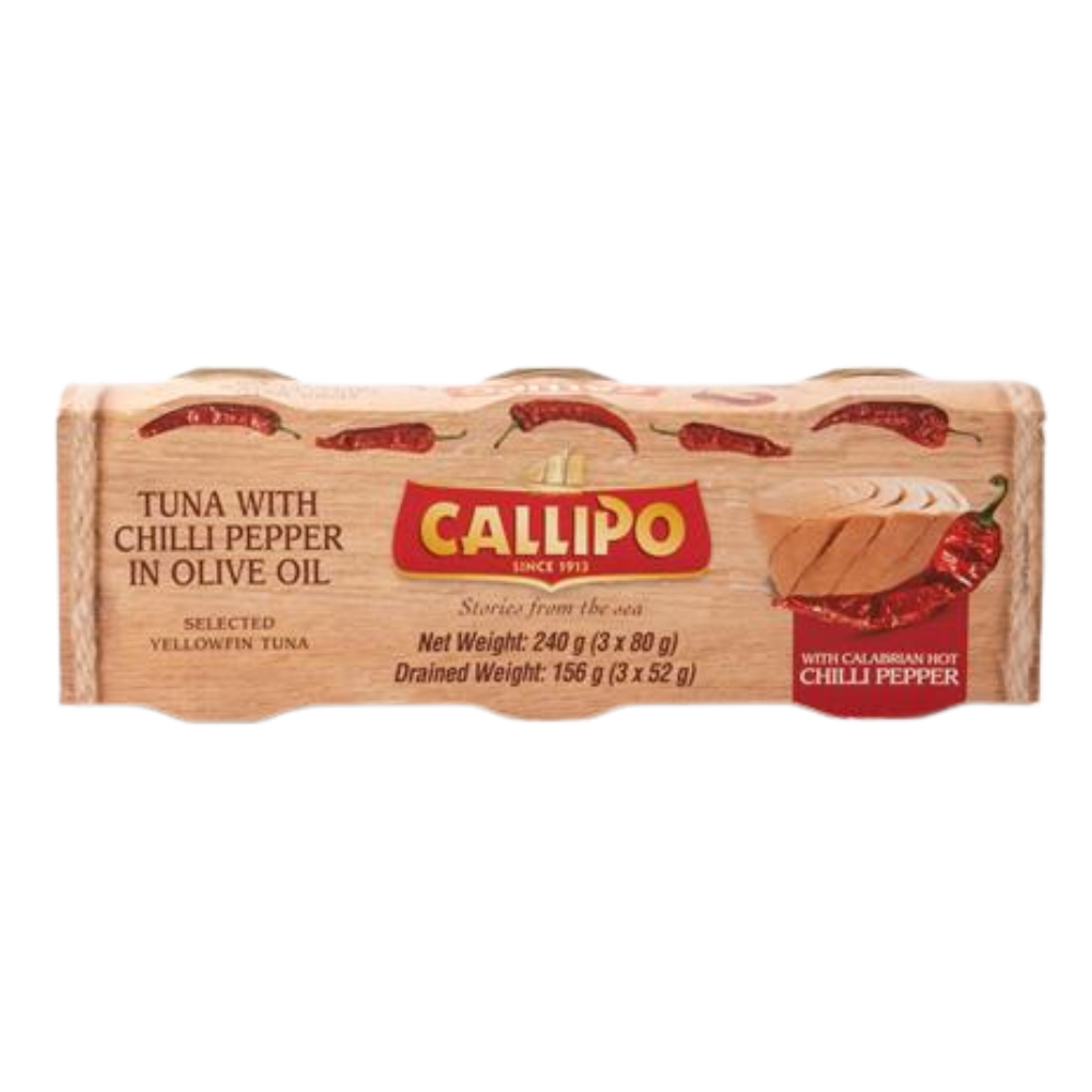 Callipo Tuna with Chilli Pepper in Olive Oil 3 × 80g