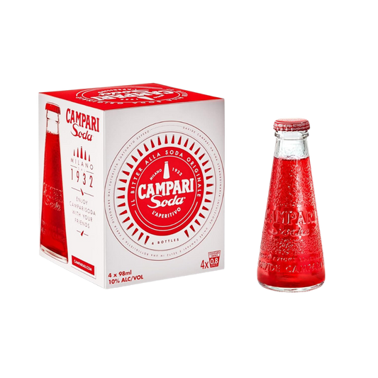 Campari Soda Bitter Aperitivo 98mL 4 Pack