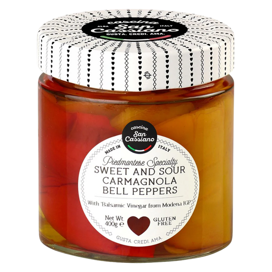 Cascina San Cassiano Peperoni di Carmagnola - Sweet and Sour Bell Peppers 400g