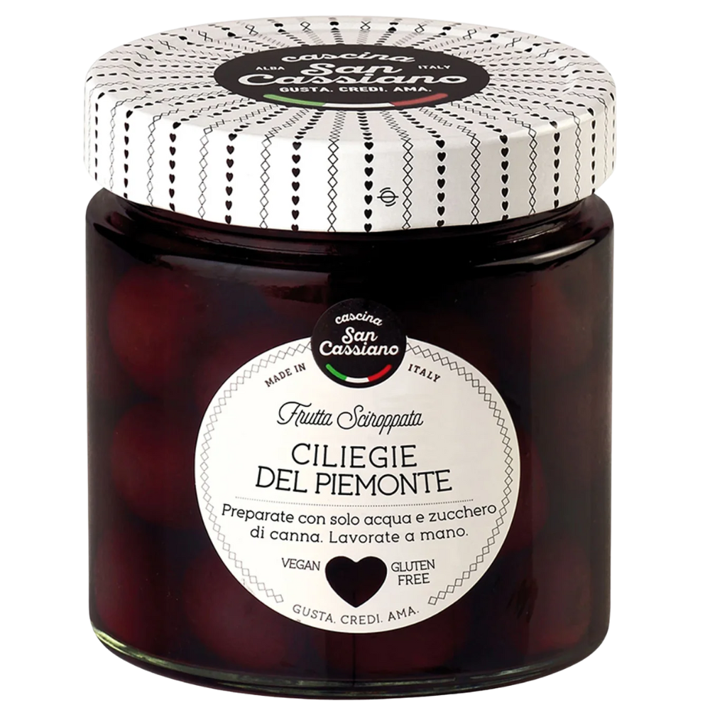 Cascina San Cassiano Ciliege del Piemonte - Piemontese Cherries in Syrup 440g