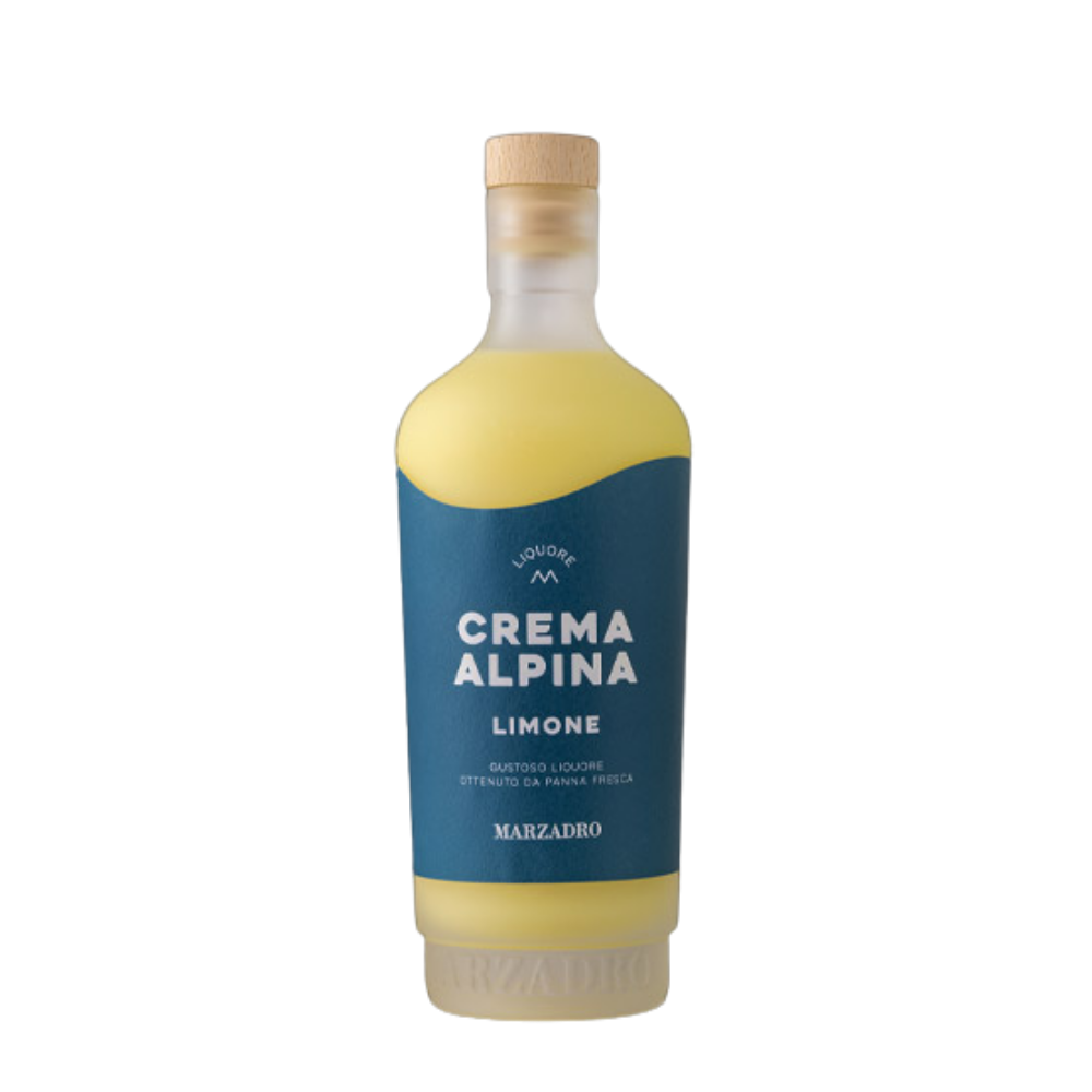 Distilleria Marzadro Crema Alpina Limone - Lemon Cream Liqueur 700ml