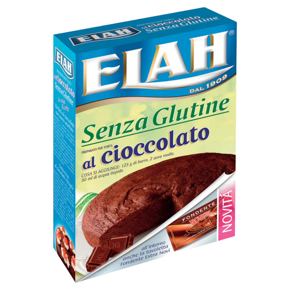 Elah Preparato per Torta al Cioccolato Senza Glutine 282g