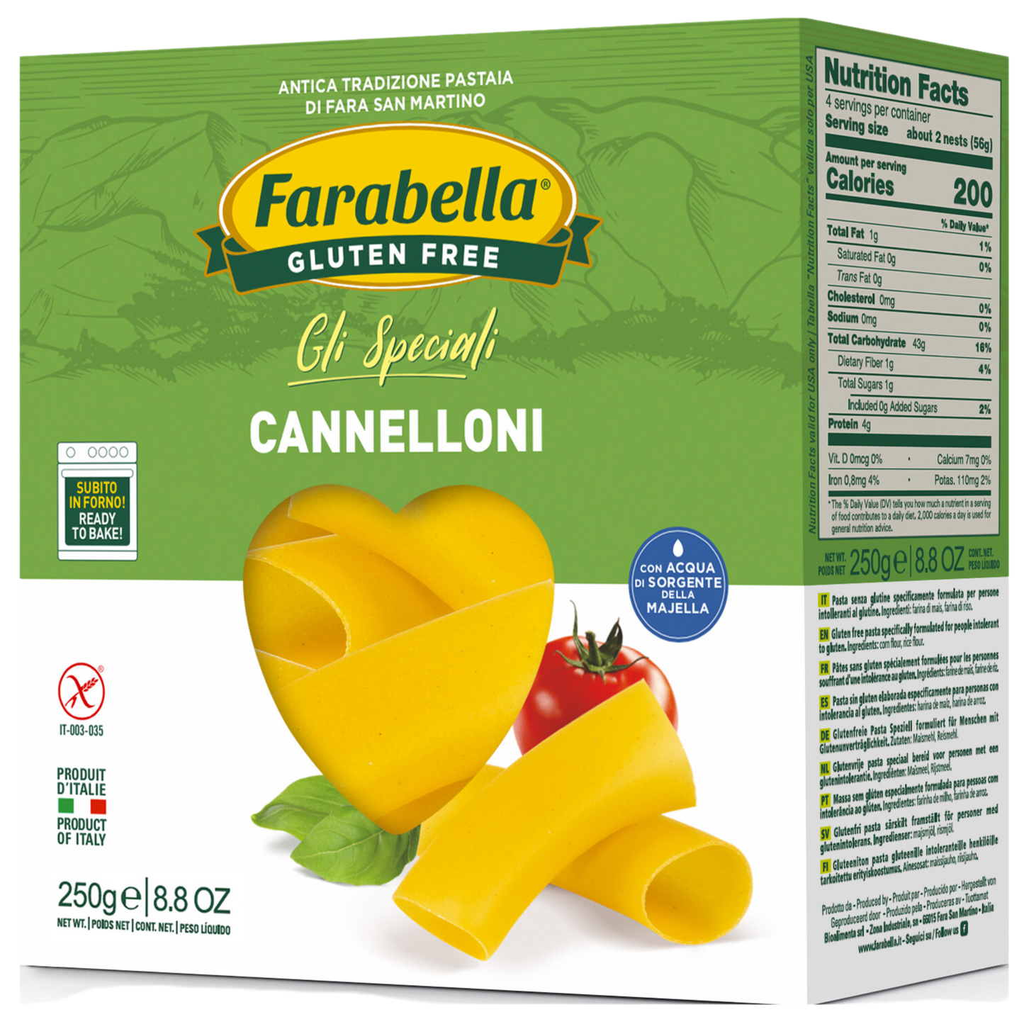 Gluten Free Cannelloni 250g