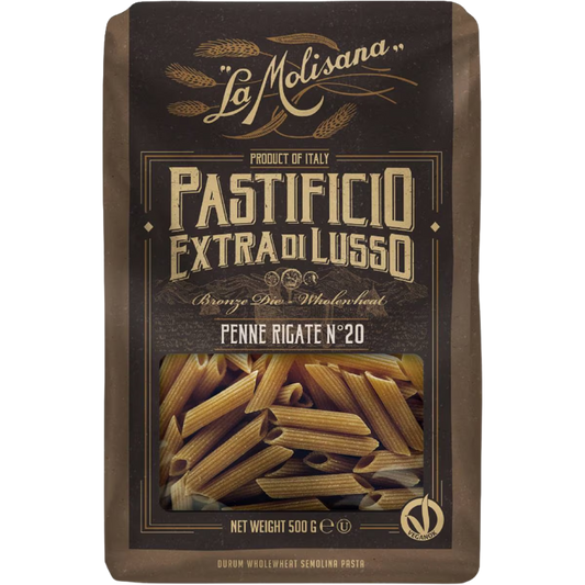 La Molisana Whole Wheat Penne Rigate No. 20 500g