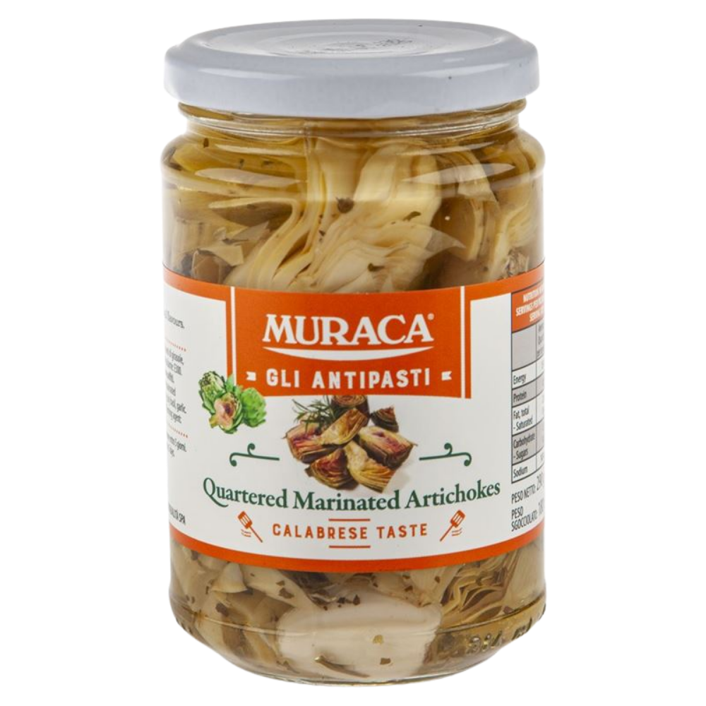 Muraca Muraca Artichokes Quartered 290g | Italian Preserved Artichokes ...