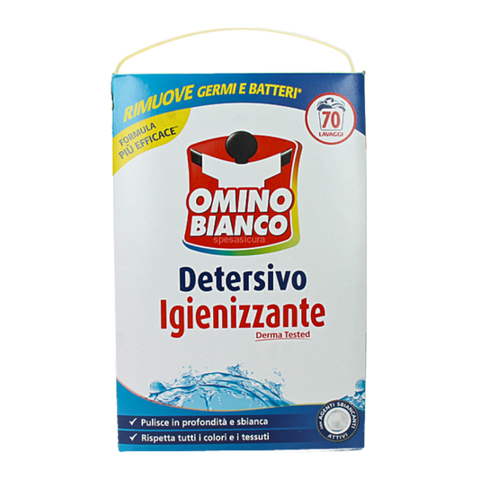 Omino Bianco Detersivo Igienizzante in Polvere 3.850kg (70 Washes)