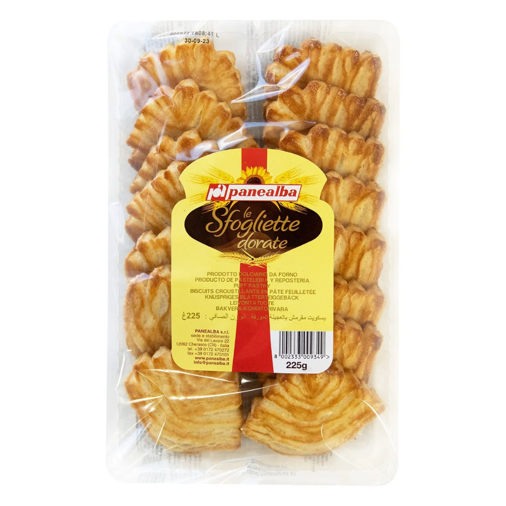 Panealba Le Sfogliette Dorate Leaf Shape 225g