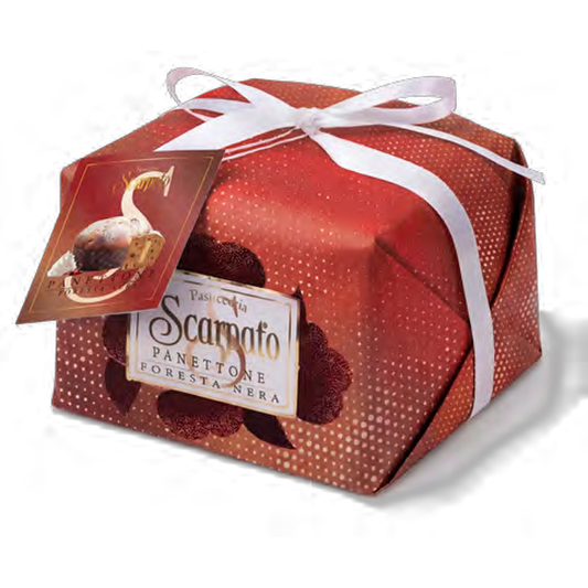 Scarpato Panettone Foresta Nera 800g 2026 packaging