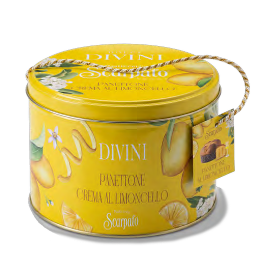Scarpato Panettone Limoncello Tin 750g 2026 packaging