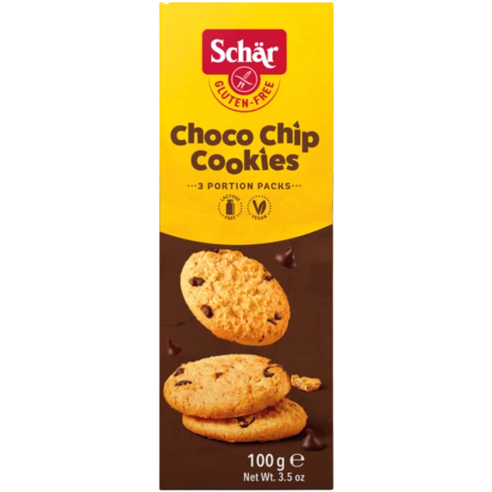 Schar Gluten Free Vegan Choco Chip Cookies 100g