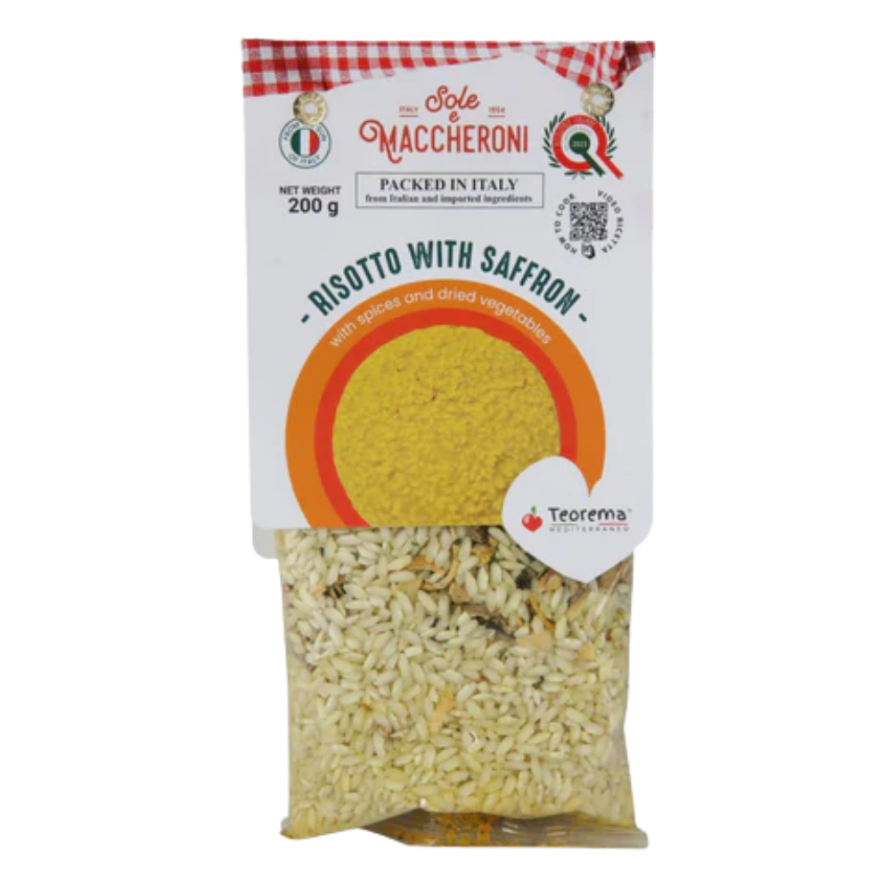 Teorema Saffron Risotto Mix 200g – Italian Risotto allo Zafferano
