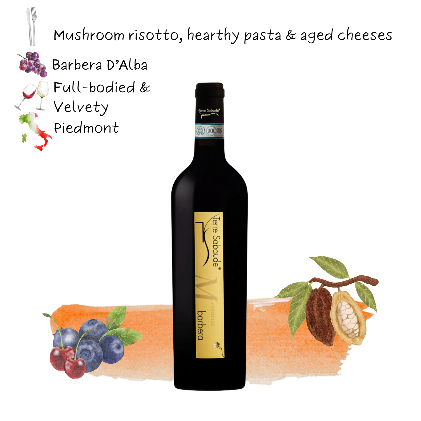 2021 Terre Sabaude MONARCA Barbera D'Alba D.O.C. Superiore