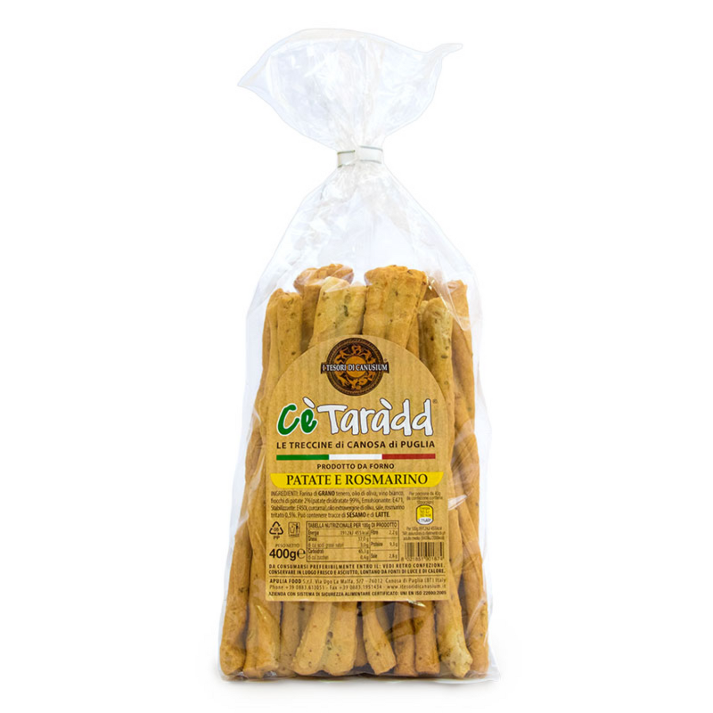 Treccine Breadsticks Potato & Rosemary 400g