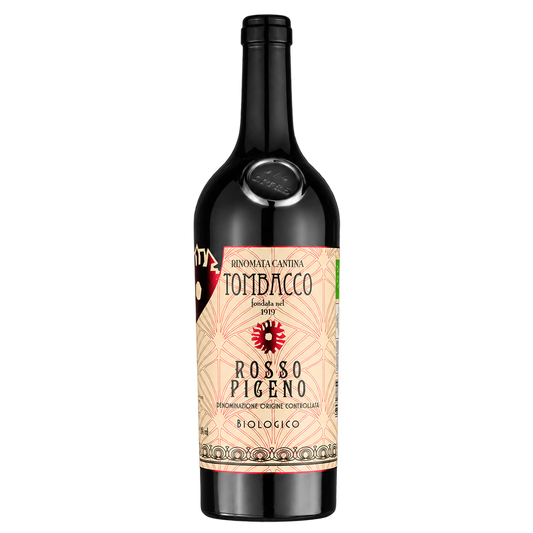 Rinomata Tombacco Rosso Piceno D.O.C. Organic — bottle